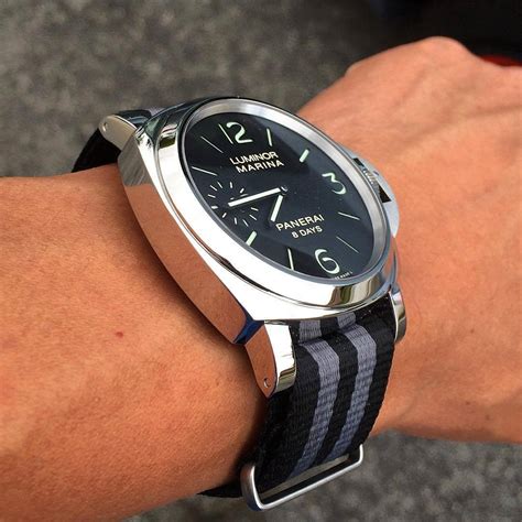 panerai luminor on nato strap|panerai aftermarket straps.